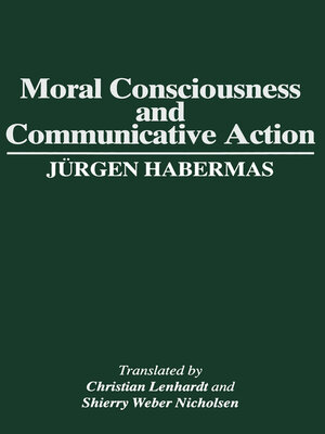 cover image of Moral Consciousness and Communicative Action